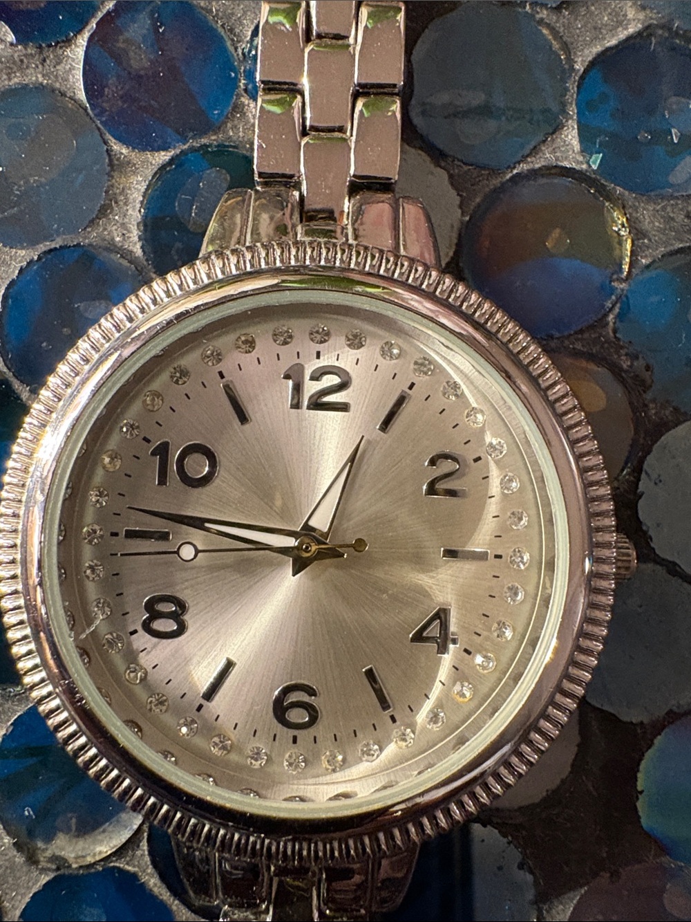 Silver Women's Stainless Steel Analog Watch - Classic Silver Dial and CZ.